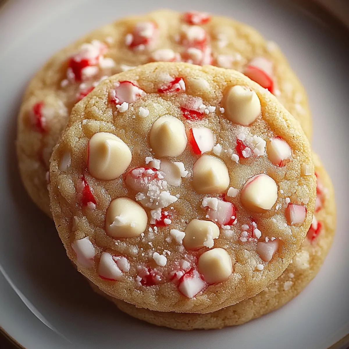 White Chocolate Peppermint Cookies