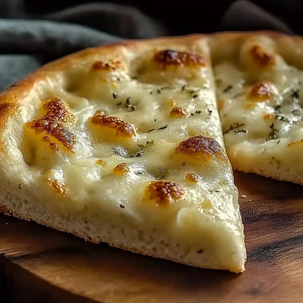 Air Fryer Cheesy Tortilla Garlic Bread