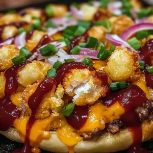 BBQ Chicken Tater Tot Casserole