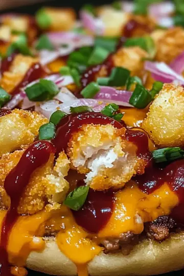 BBQ Chicken Tater Tot Casserole