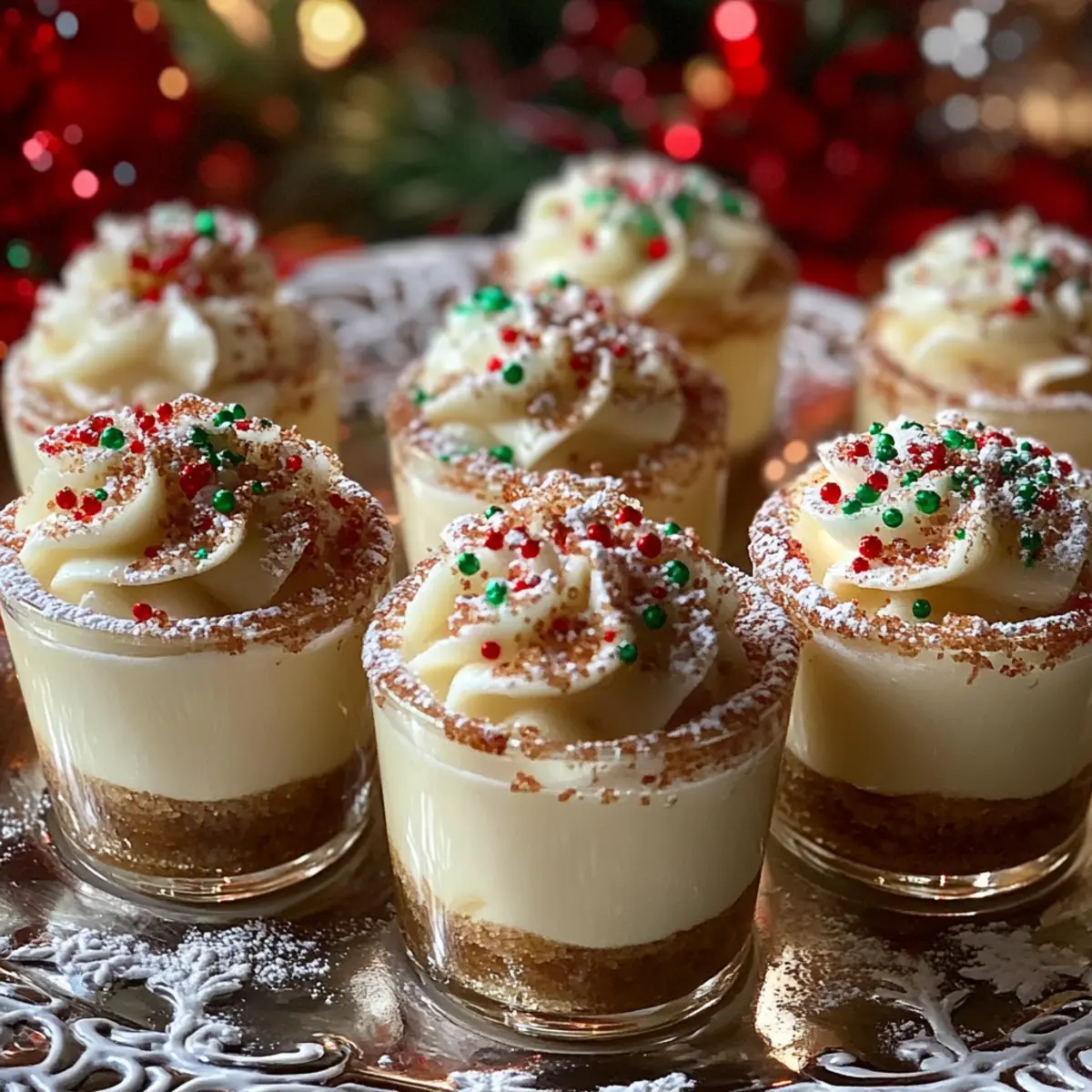 Baileys & Amaretto Christmas Sugar Cookie Vodka Shots