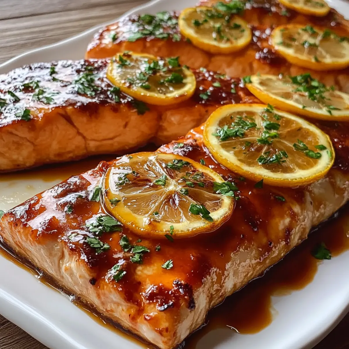 Baked Salmon with Maple Glaze