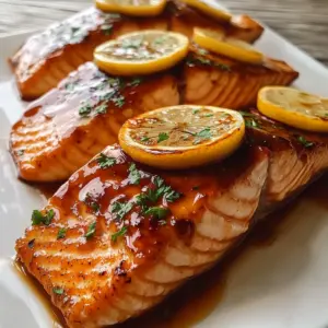 Baked Salmon with Maple Glaze