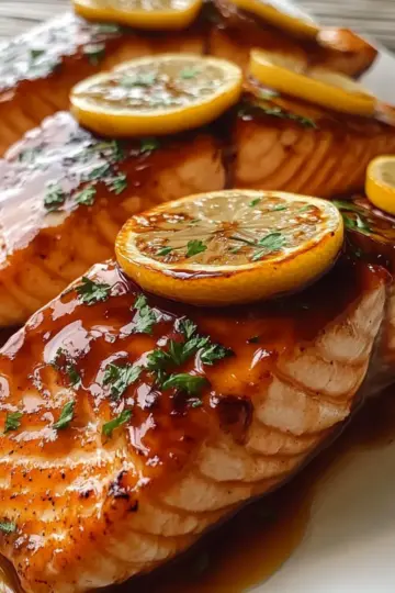 Baked Salmon with Maple Glaze