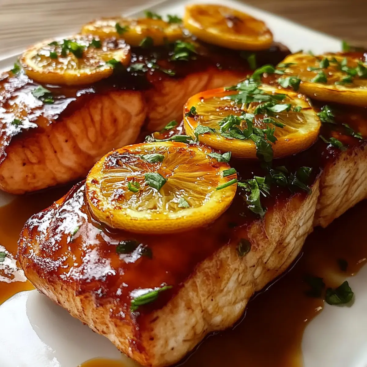Baked Salmon with Maple Glaze