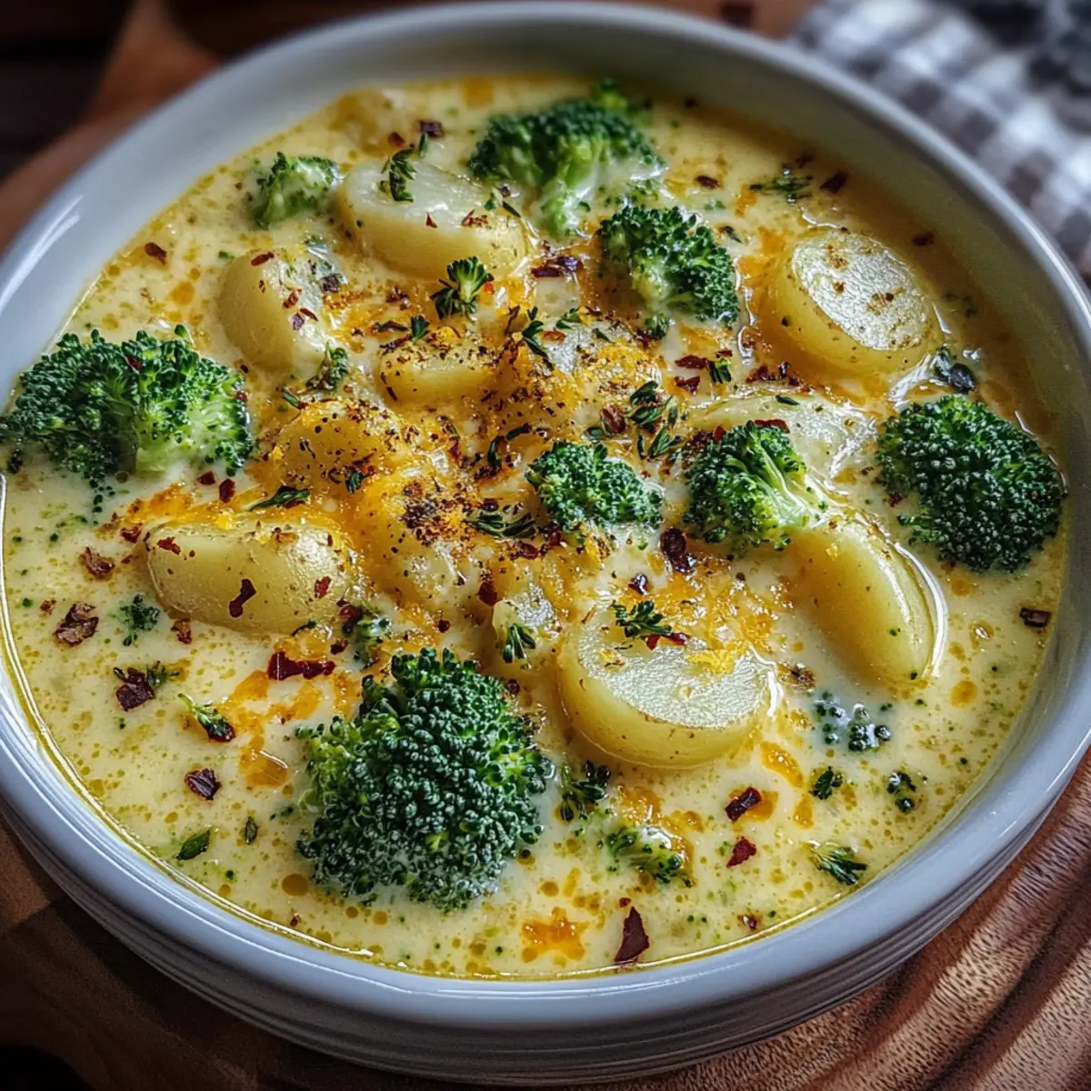 Broccoli Potato Cheese Soup