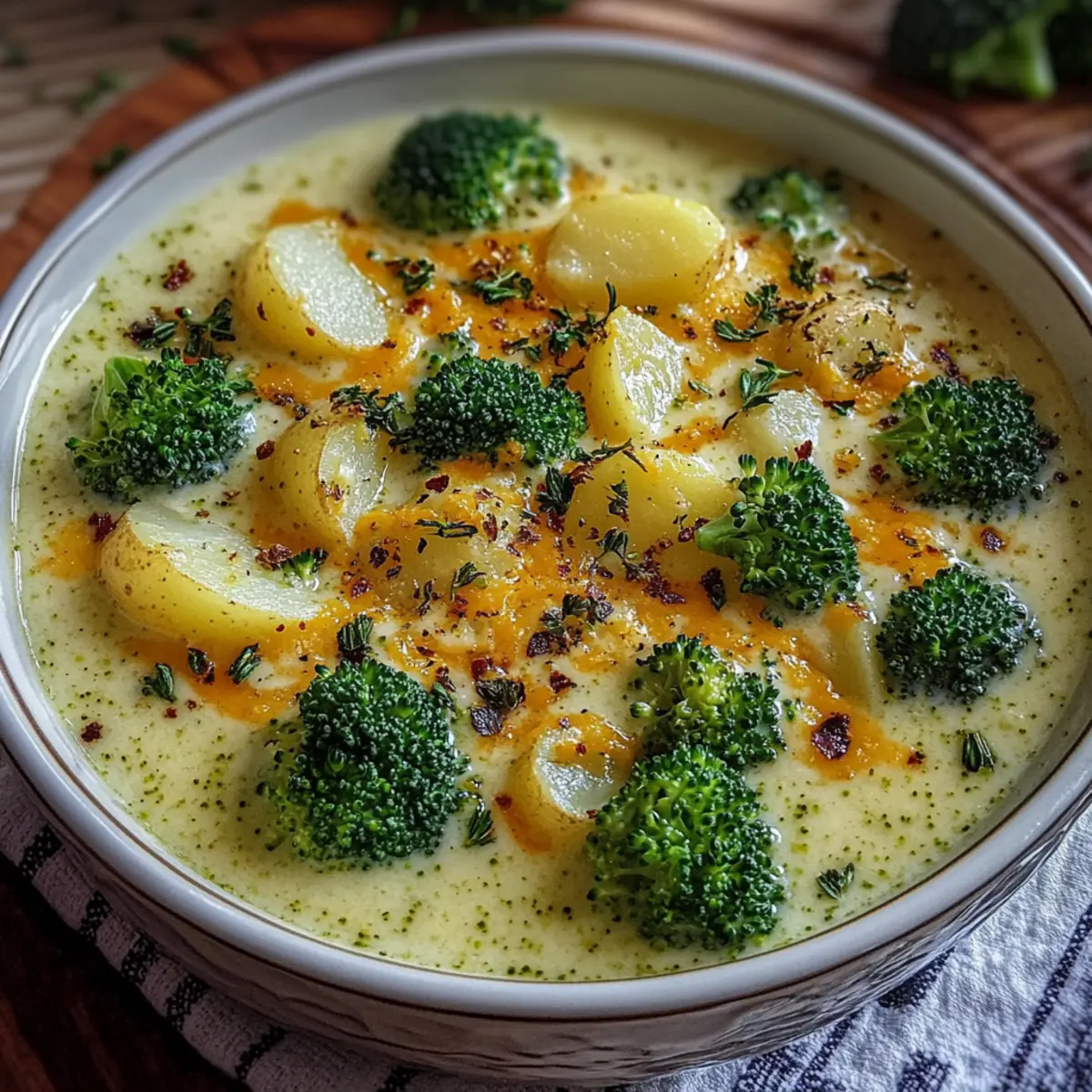 Broccoli Potato Cheese Soup