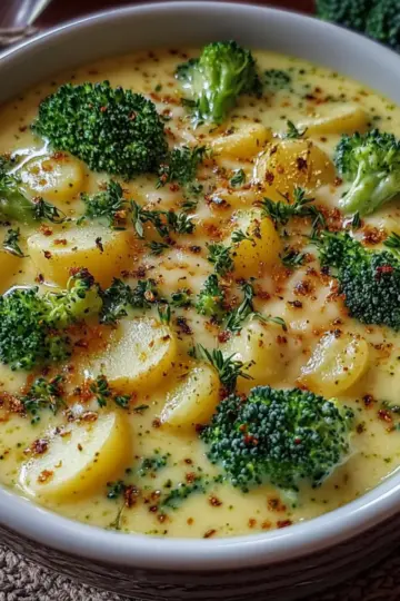 Broccoli Potato Cheese Soup