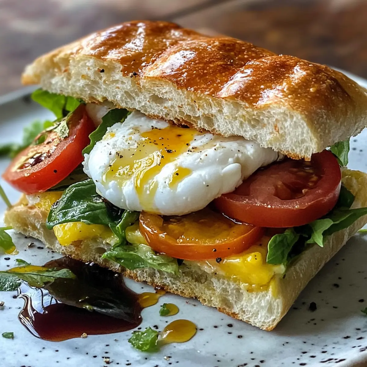 Burrata Italian Focaccia Sandwich