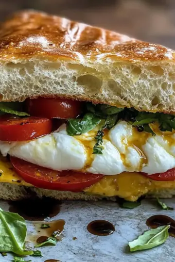 Burrata Italian Focaccia Sandwich