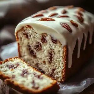 Butter Pecan Cake Loaf with Cream Cheese Icing