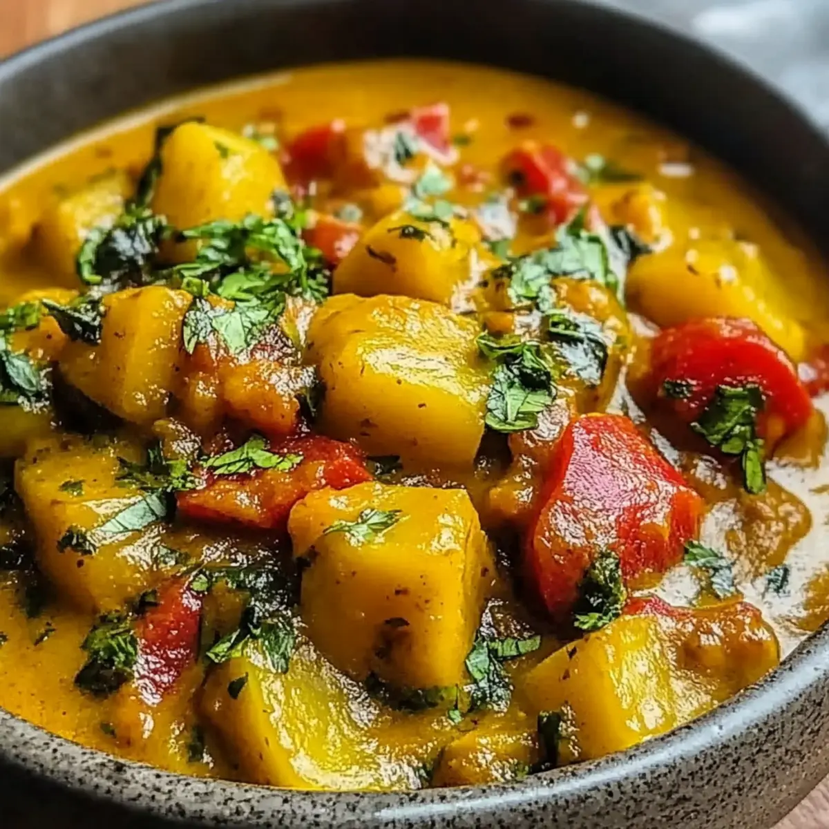 Caribbean-Style Plantain Curry