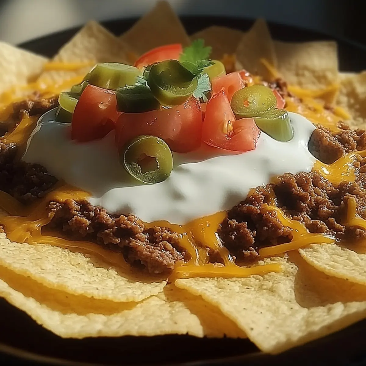 Cheesy Beef Nachos