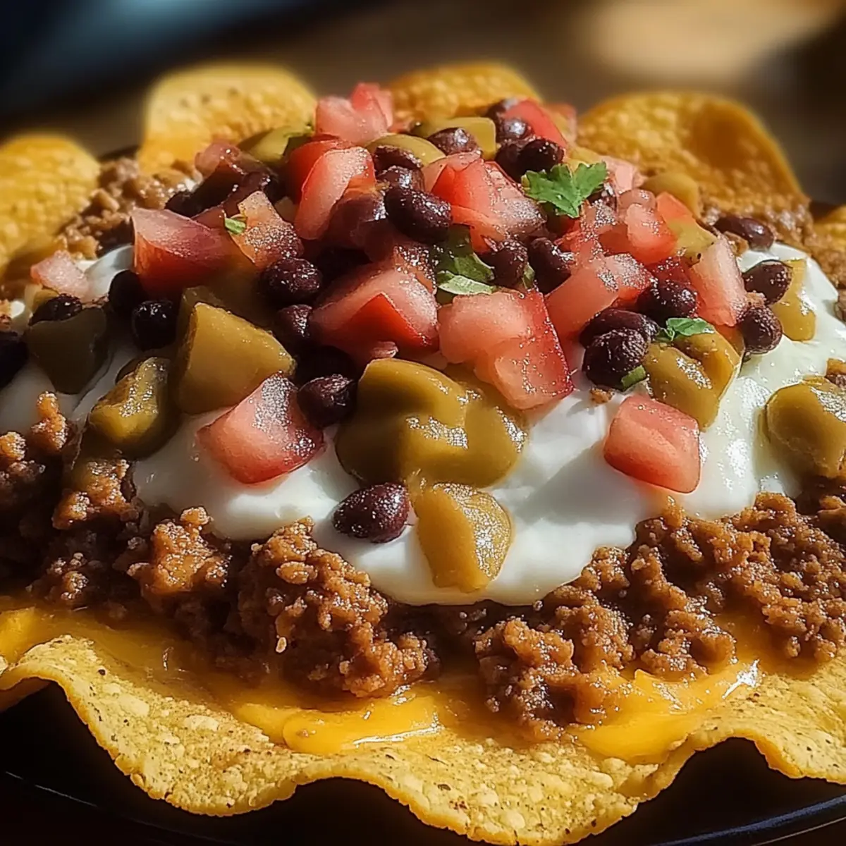 Cheesy Beef Nachos