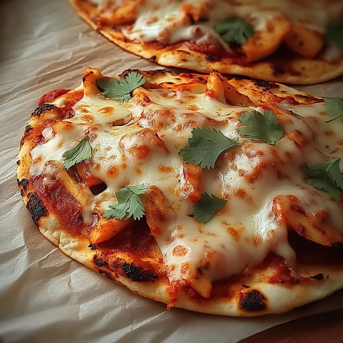 Cheesy Sweet Chilli Chicken Flatbreads