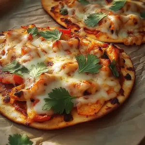 Cheesy Sweet Chilli Chicken Flatbreads
