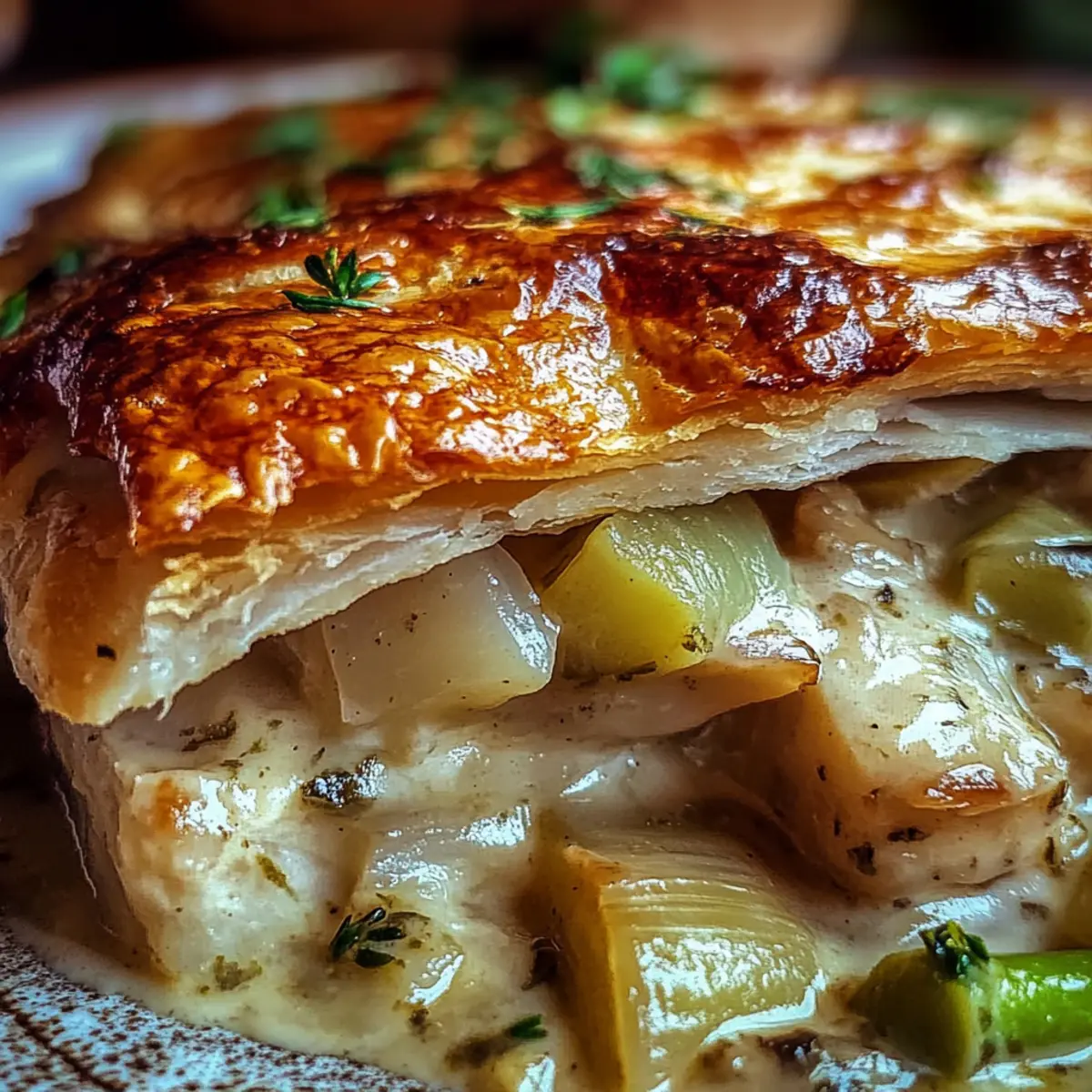 Chicken And Leek Pie