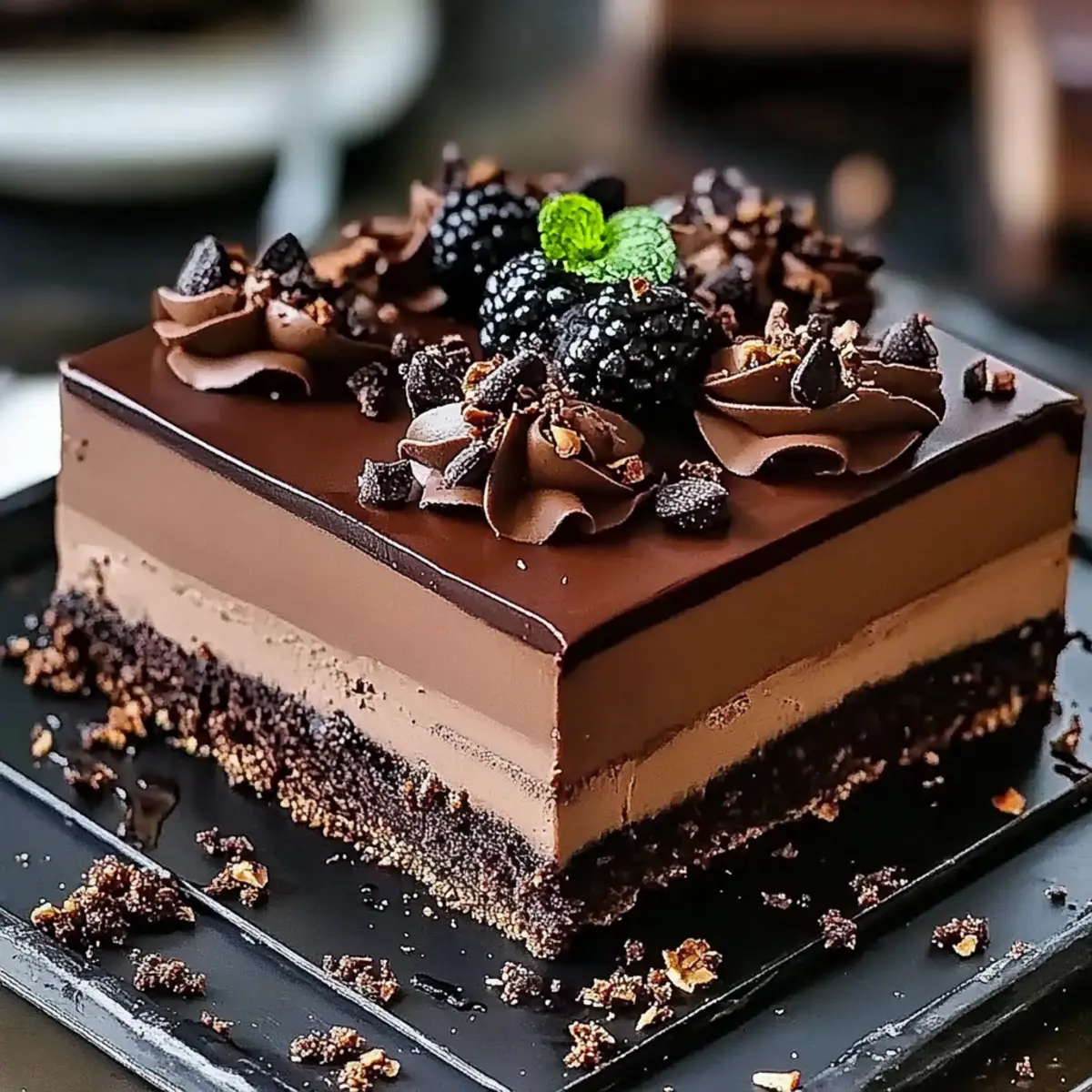 Chocolate Mousse Brownies