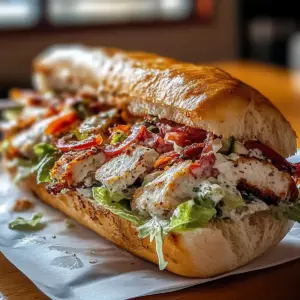 Chopped Chicken Bacon Ranch Sandwich