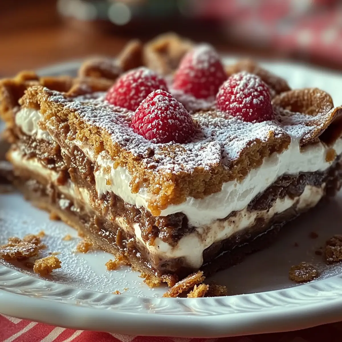 Christmas Cookie Lasagna