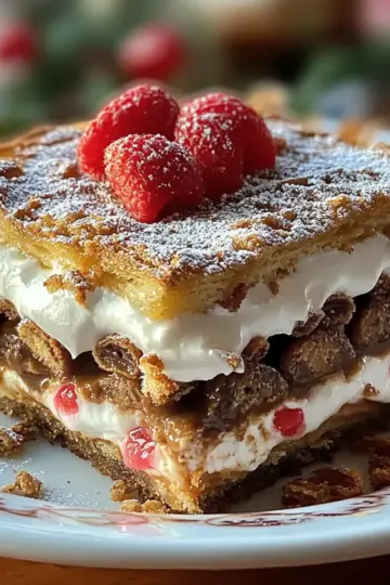 Christmas Cookie Lasagna