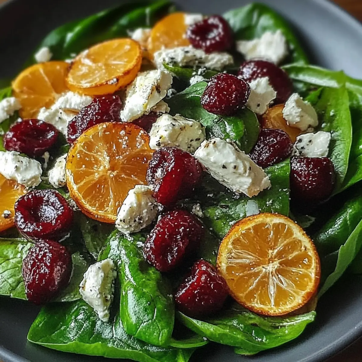 Christmas Cranberry Spinach Salad