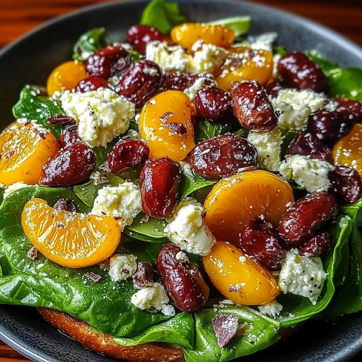 Christmas Cranberry Spinach Salad