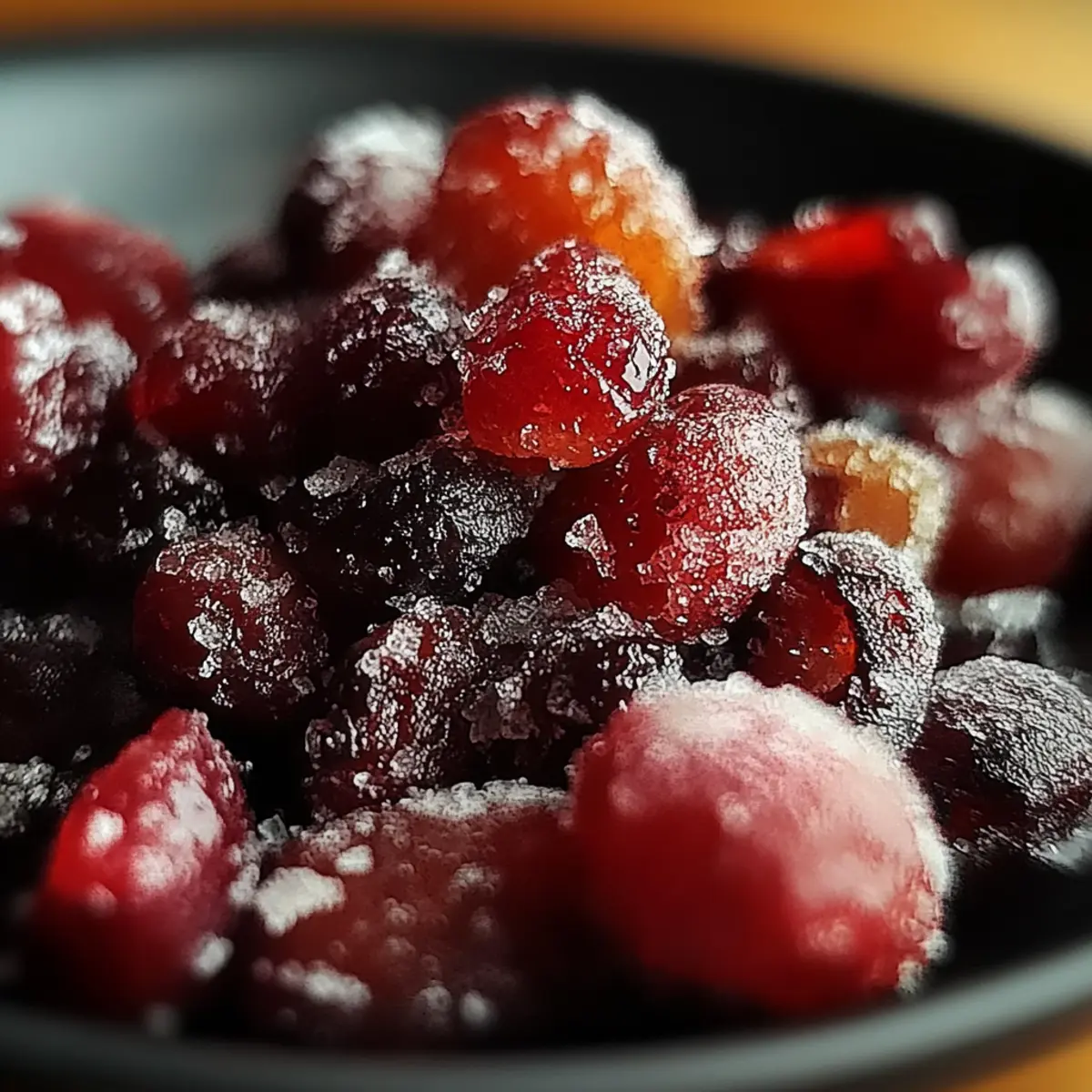 Cinnamon-Spiced Candied Cranberries