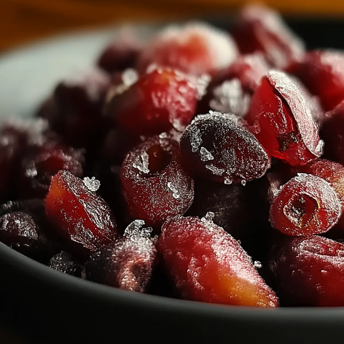 Cinnamon-Spiced Candied Cranberries