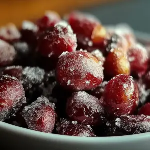 Cinnamon-Spiced Candied Cranberries