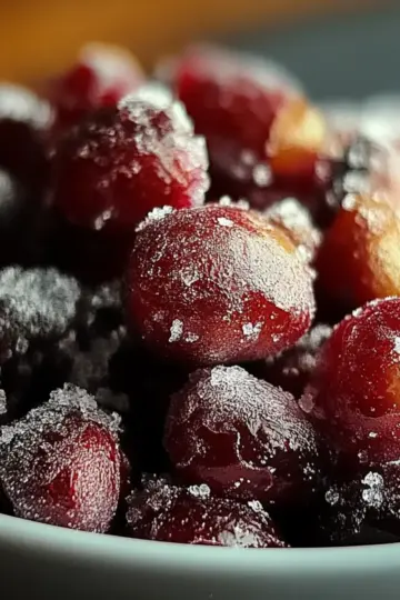 Cinnamon-Spiced Candied Cranberries