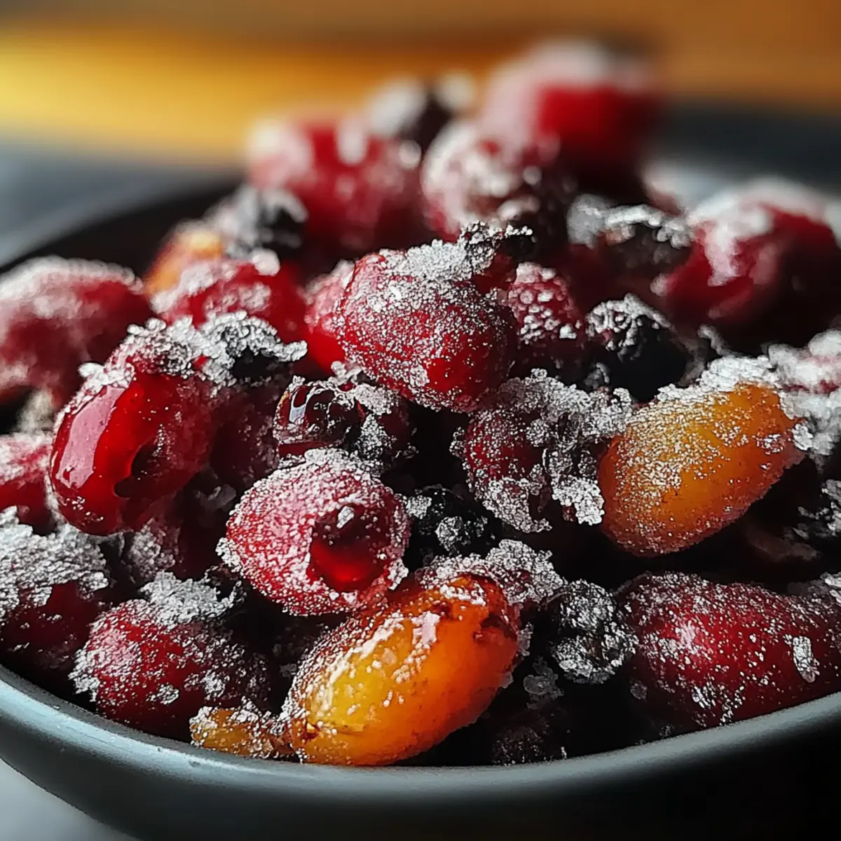 Cinnamon-Spiced Candied Cranberries