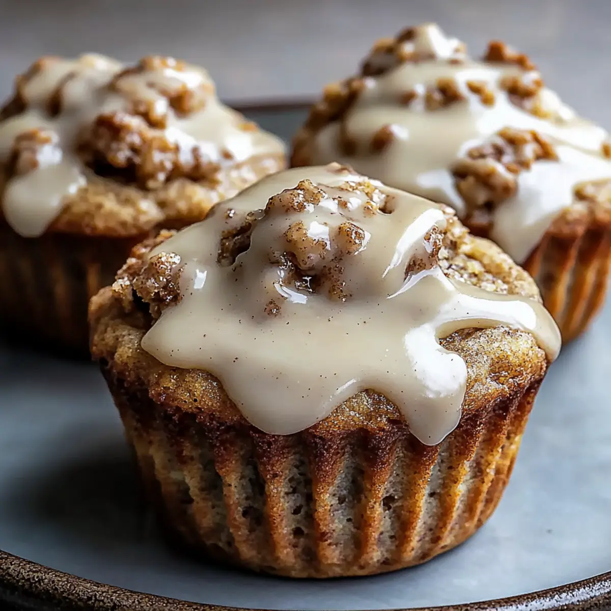Cinnamon Roll Protein Muffins