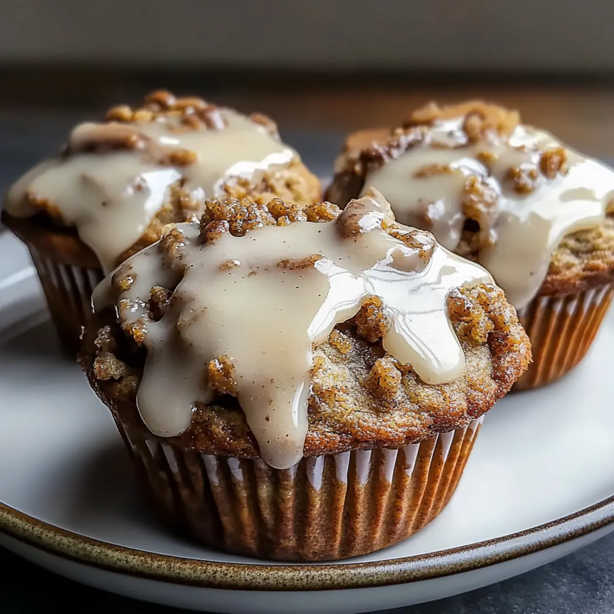 Cinnamon Roll Protein Muffins
