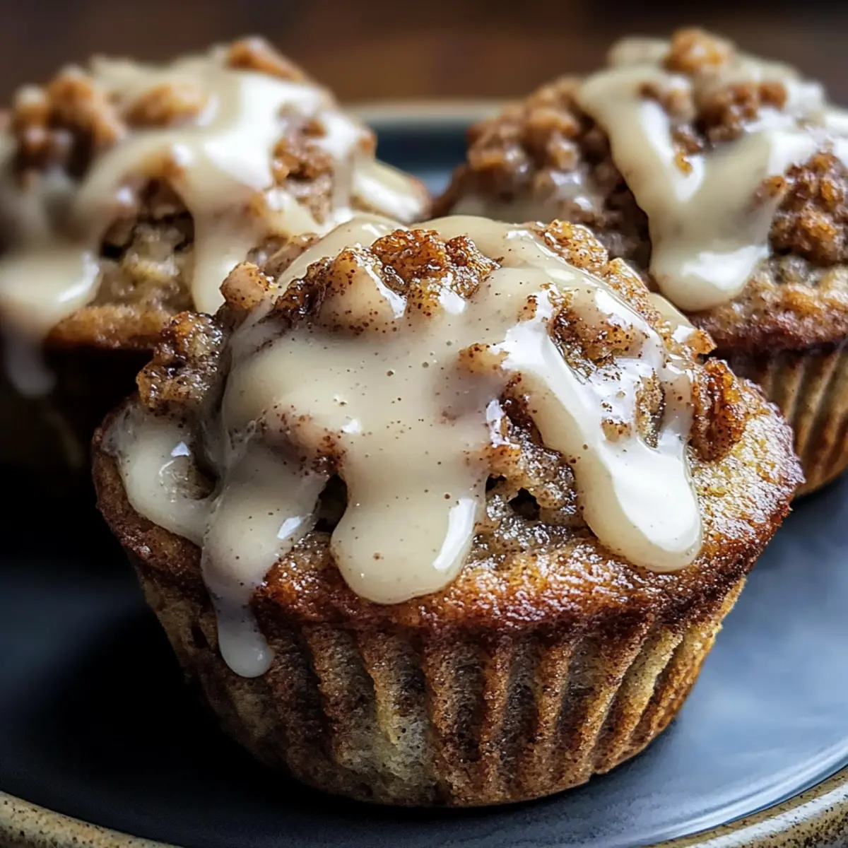 Cinnamon Roll Protein Muffins
