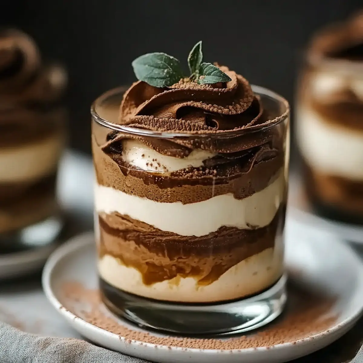 Coffee Protein Tiramisu Cups