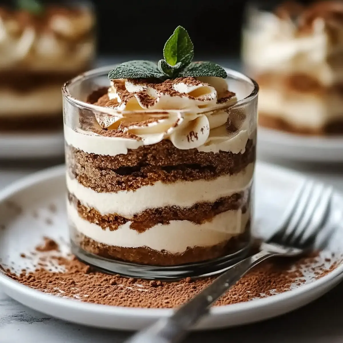 Coffee Protein Tiramisu Cups