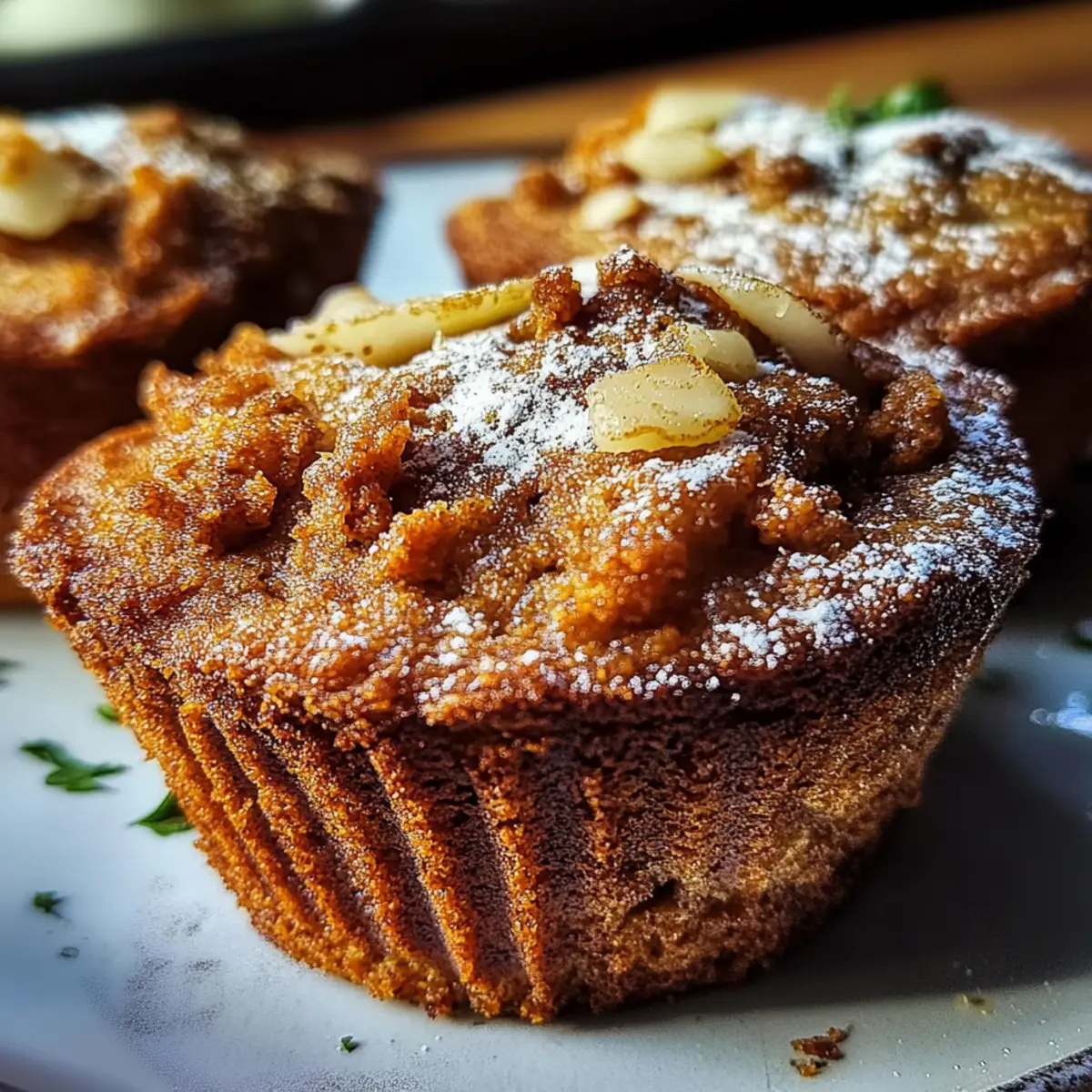 Cozy Gingerbread Coffeecake Muffins