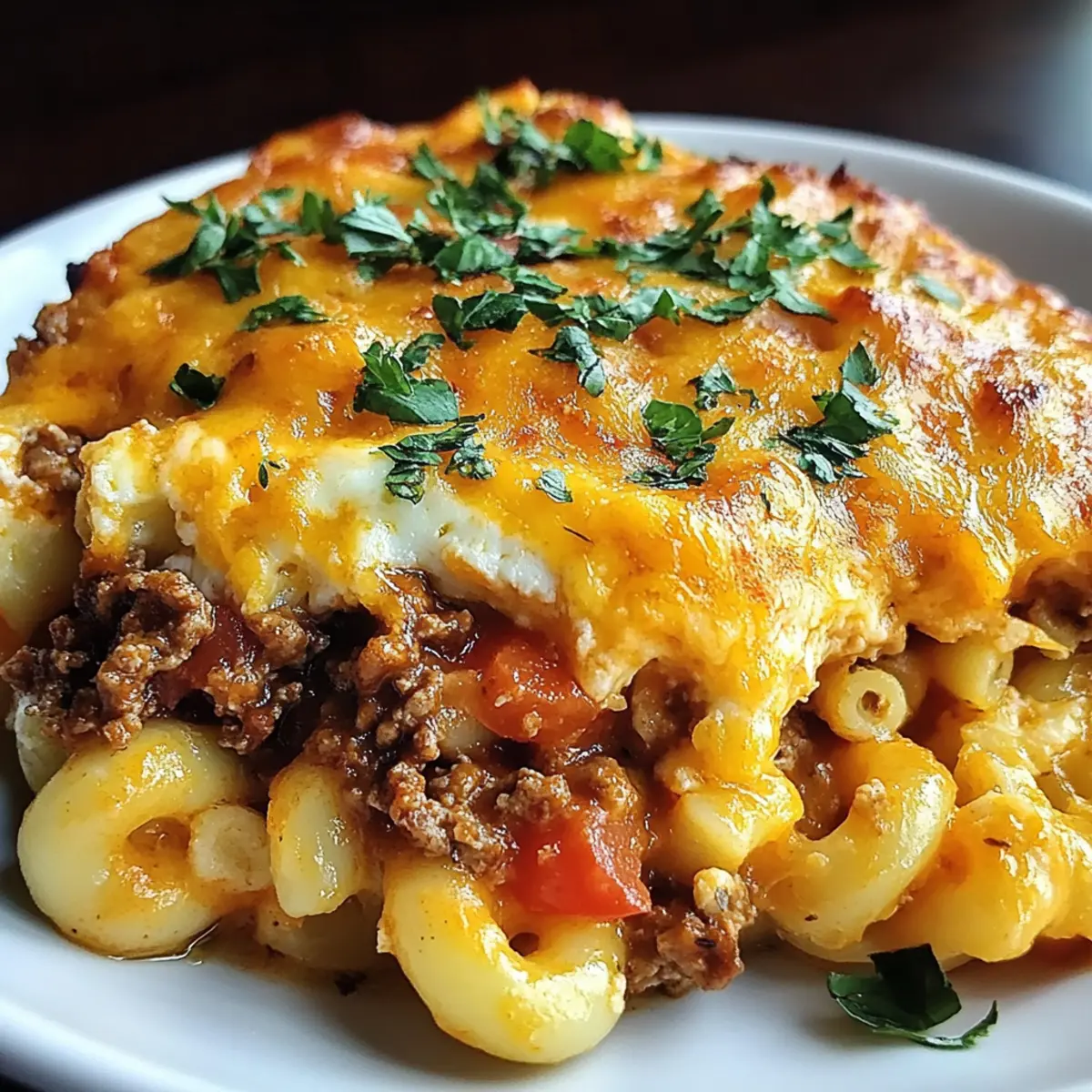 Cozy Mac and Cheese Meatloaf Casserole