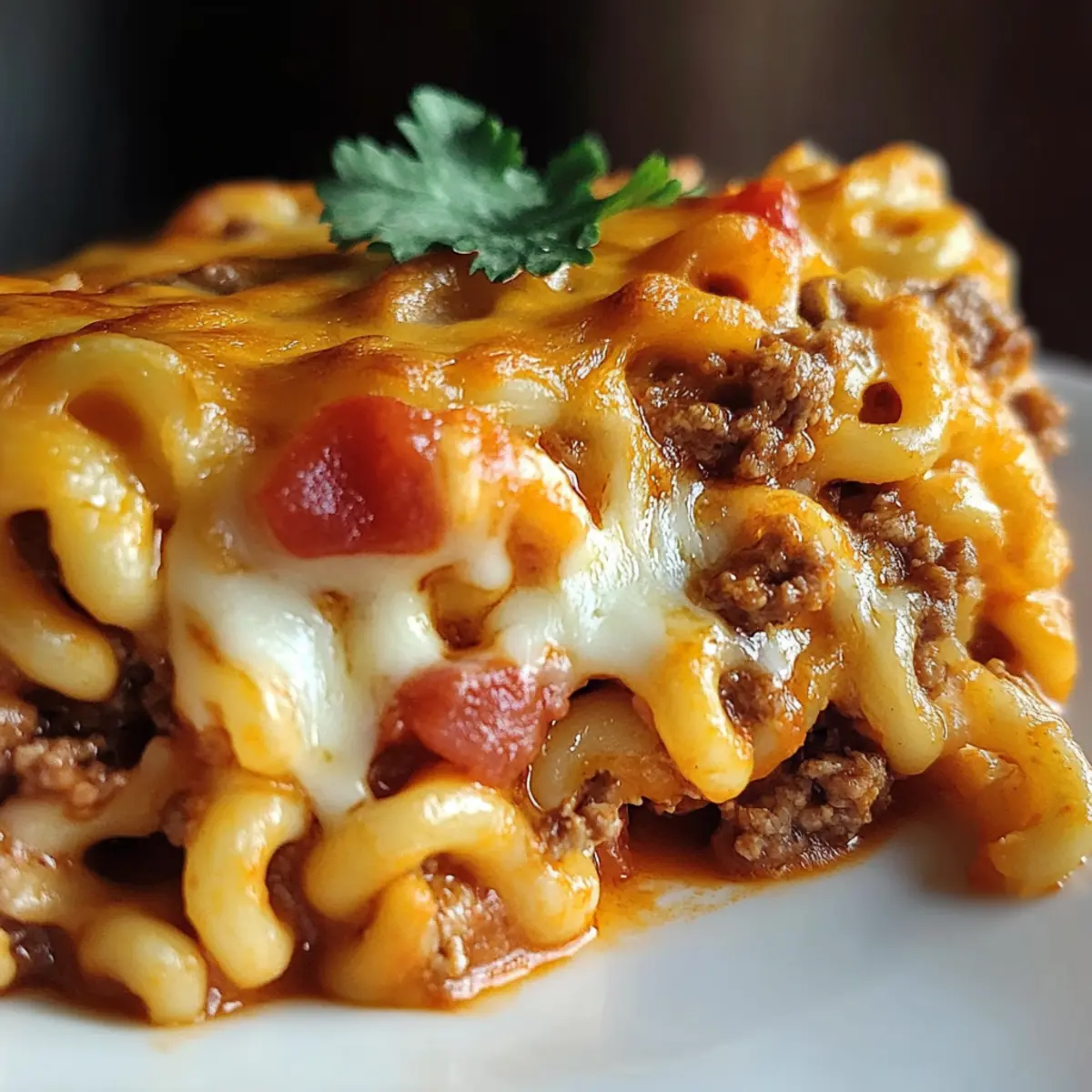 Cozy Mac and Cheese Meatloaf Casserole