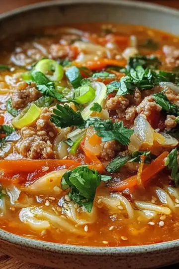 Cozy One-Pot Egg Roll Soup