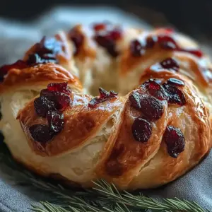 Cranberry Brie Crescent Ring