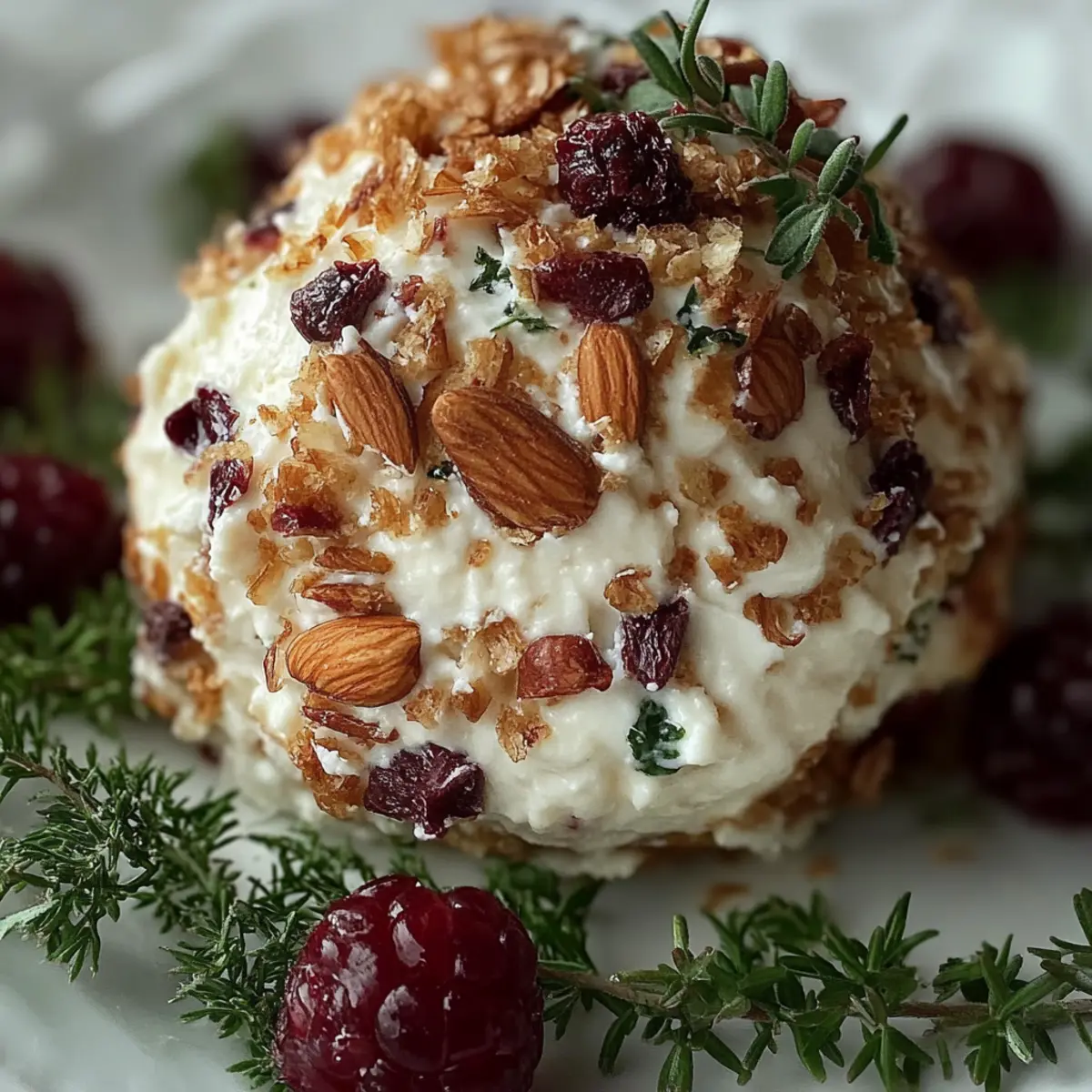 Cranberry Pecan Goat Cheese Ball