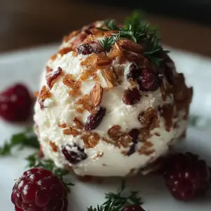 Cranberry Pecan Goat Cheese Ball