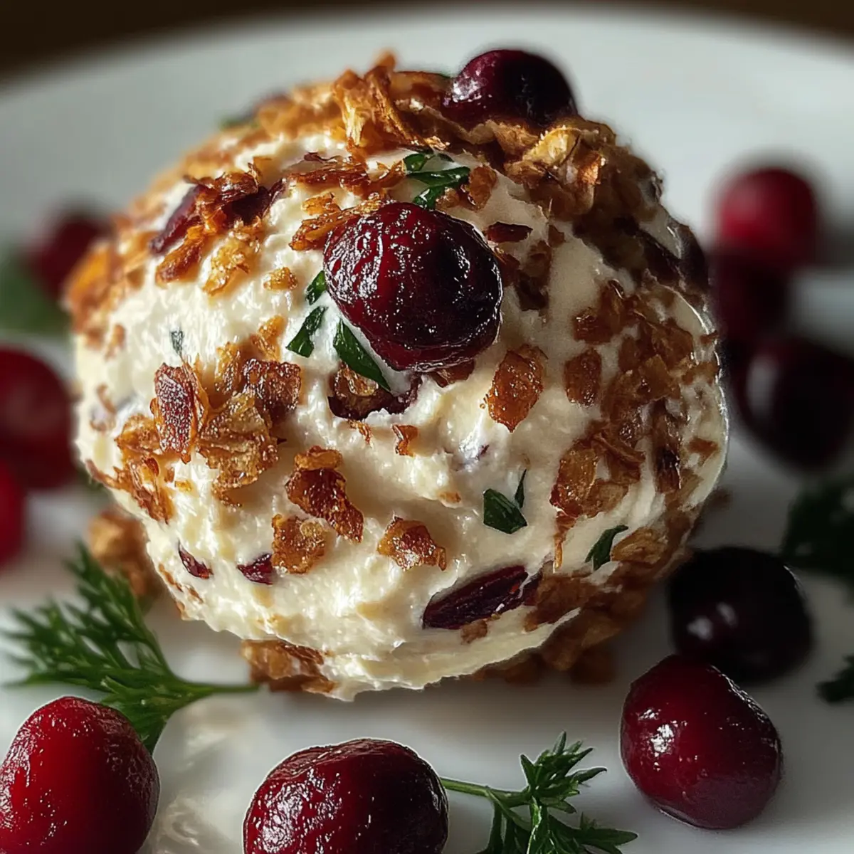 Cranberry Pecan Goat Cheese Ball