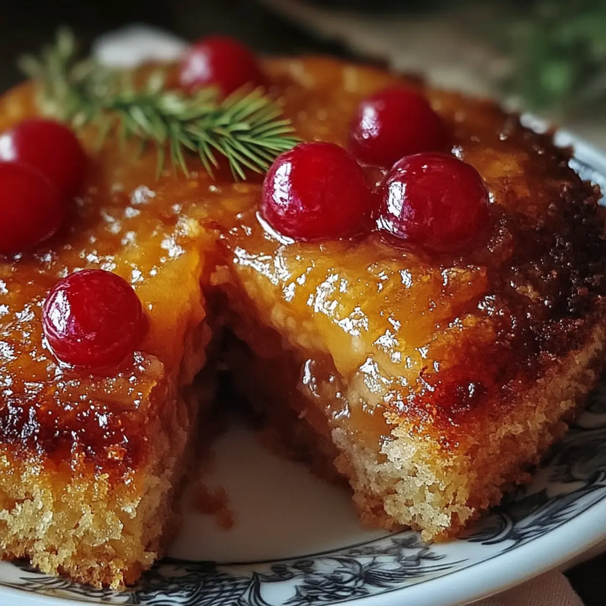 Cranberry Pineapple Upside-Down Cake