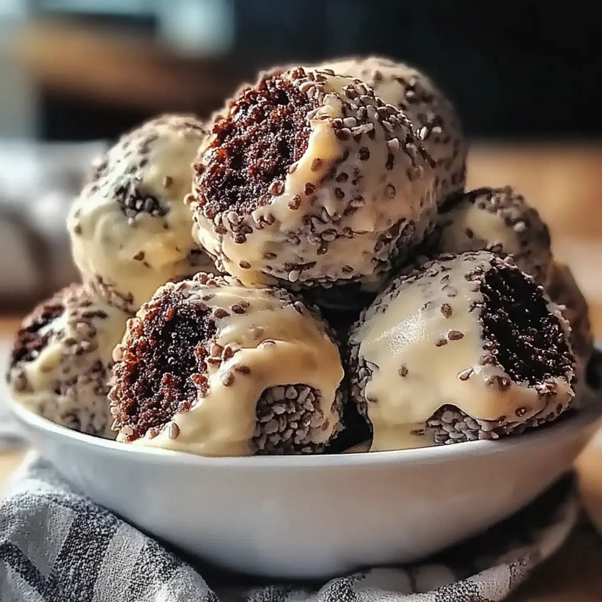 Cream Cheese Oreo Protein Balls