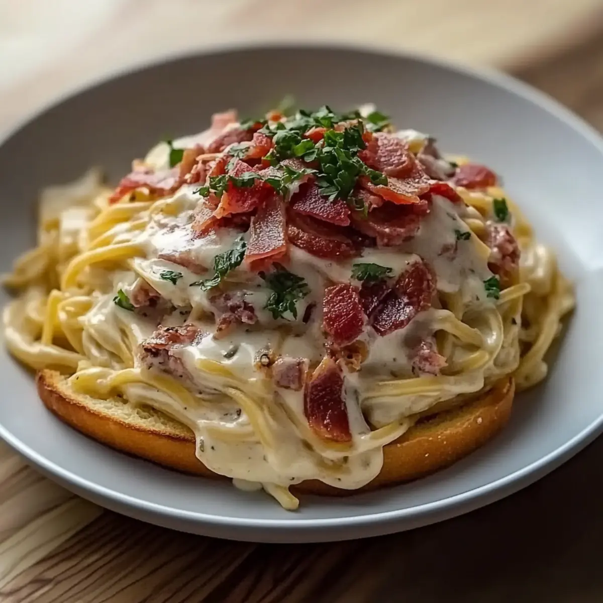 Cream Spaghetti with Bacon