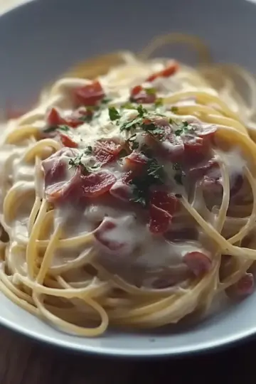 Cream Spaghetti with Bacon