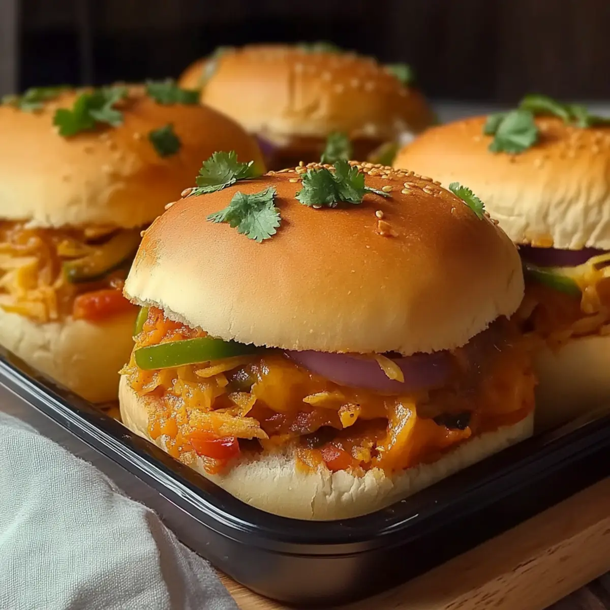 Creamy Chicken Fajita Sliders